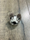 Felt Cat Head Keyring