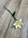 Felt Single White Flower