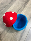 Felt Mushroom Pot With Lid