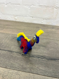 Blue Felt Dinosaur