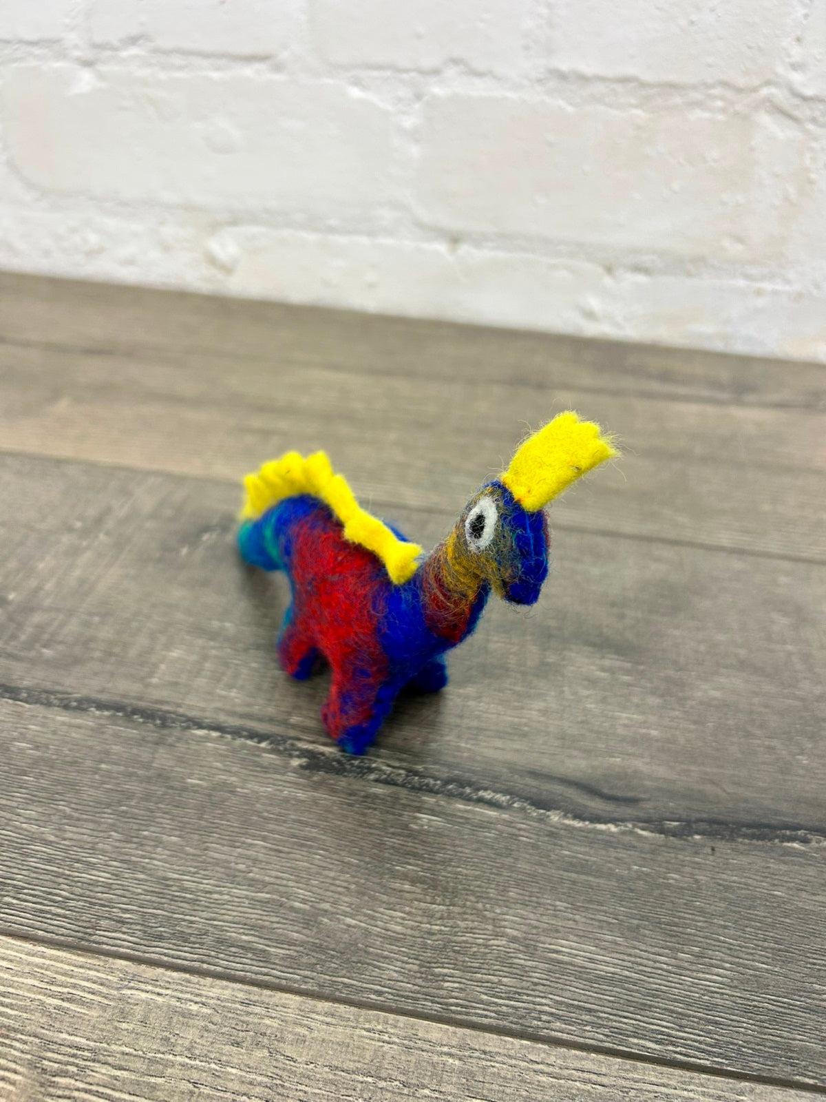 Blue Felt Dinosaur