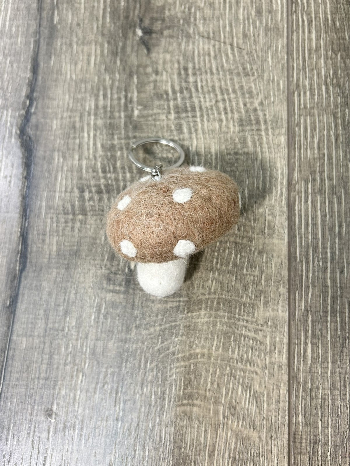 Felt Toadstool Keyring