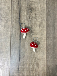 Felt Mushroom Keyring