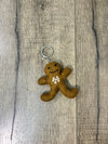 Felt Gingerbread Man Keyring