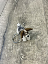 Felt Dog Keyring