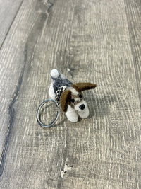 Felt Dog Keyring