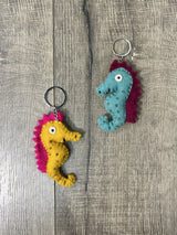 Felt Seahorse Keyring