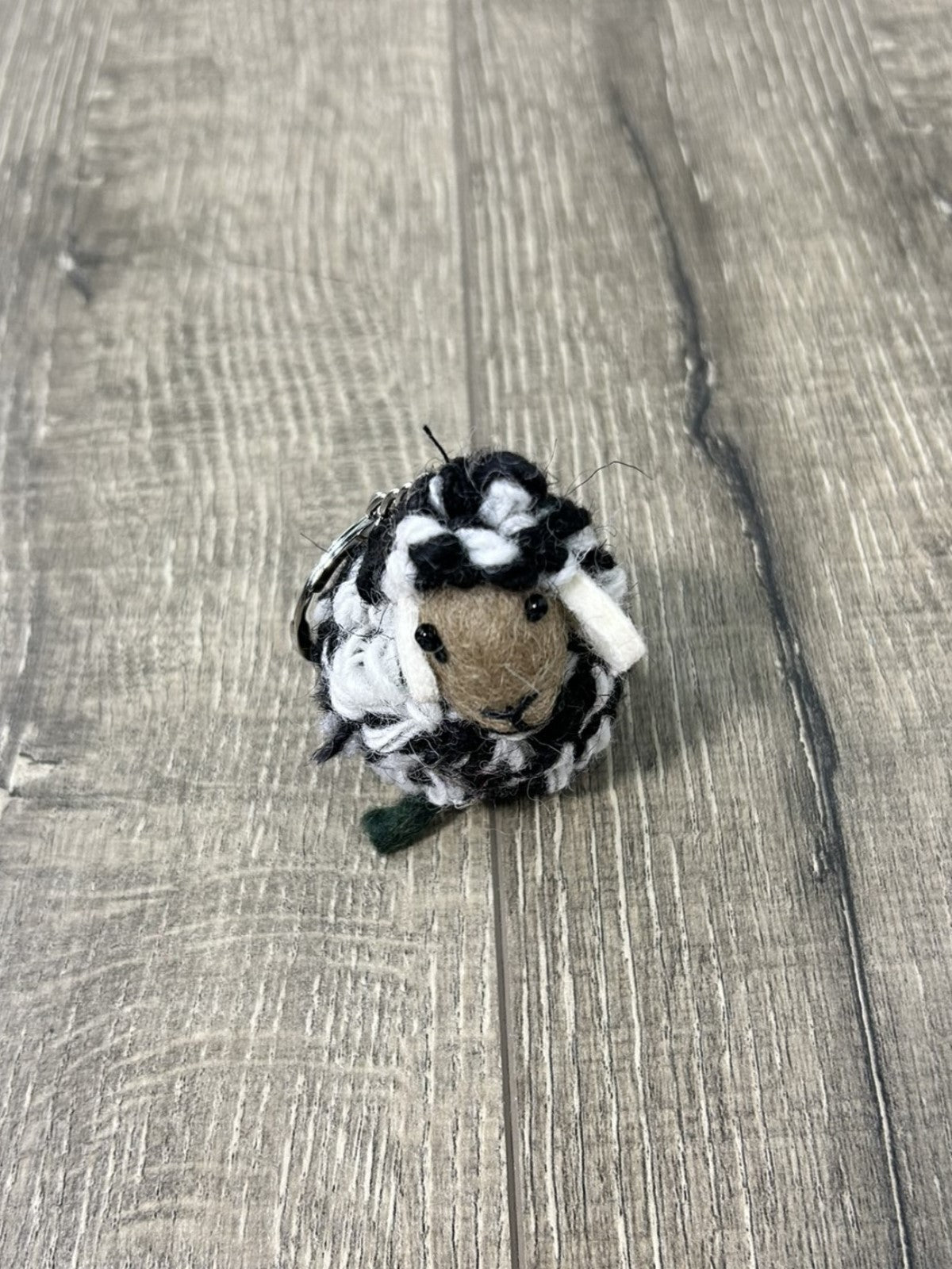 Felt Sheep Keyring