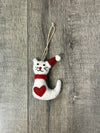 Felt Cat With Christmas Hat