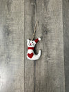 Felt Cat With Christmas Hat