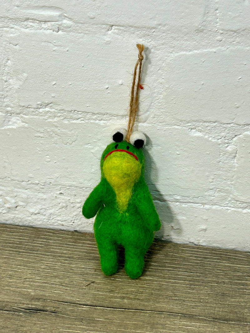 Felt Frog Finger Puppet