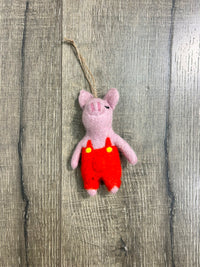 Felt Pig Finger Puppet