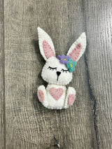Felt Rabbit Magnet