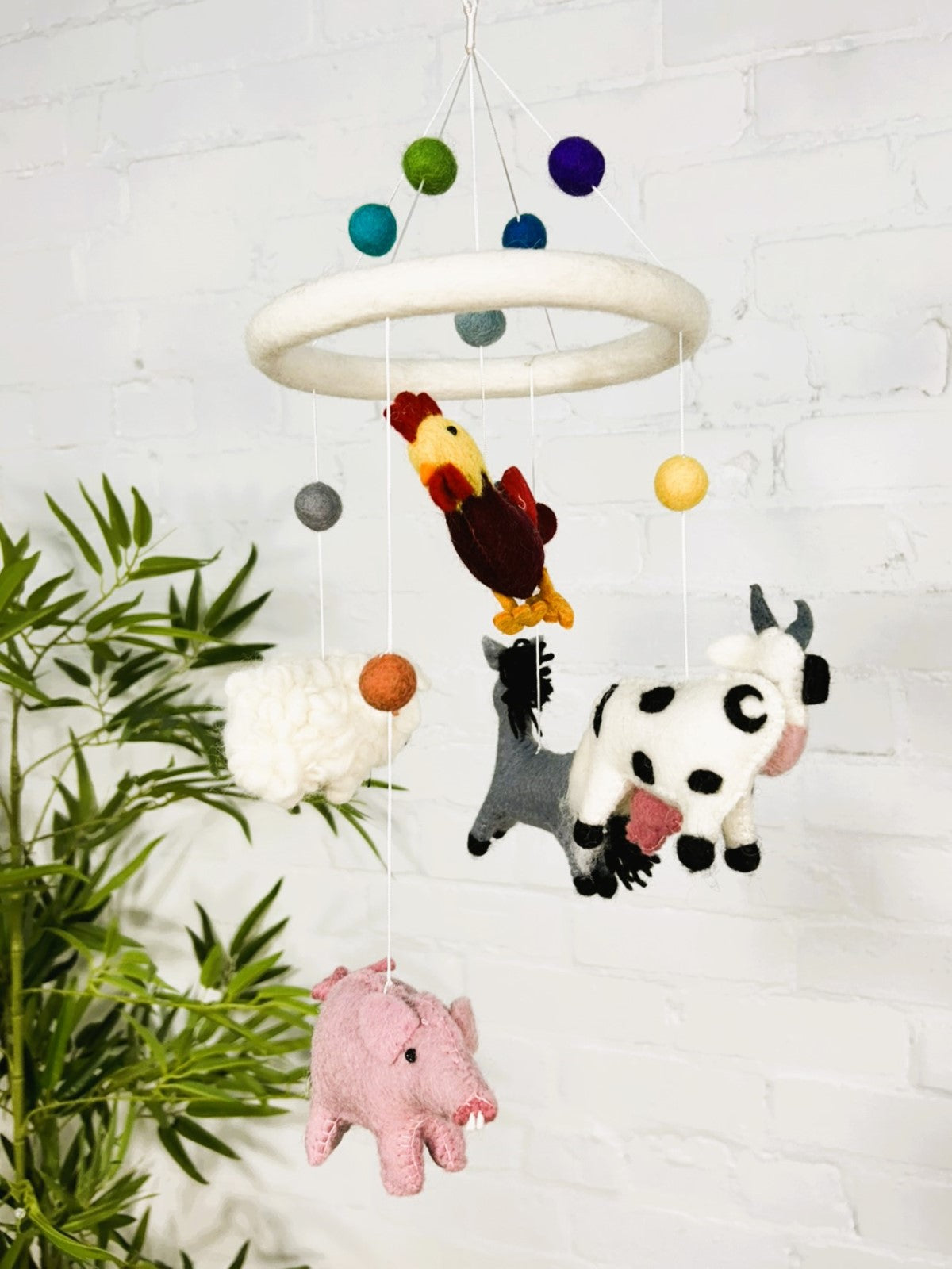 Felt Farmyard Mobile