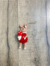 Felt Hanging Mouse In Jumper