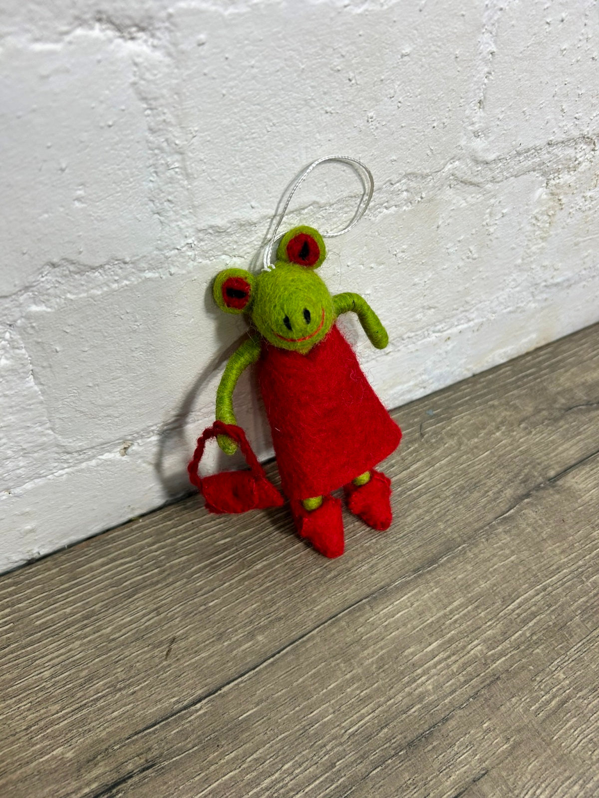 Felt Hanging Frog With Dress