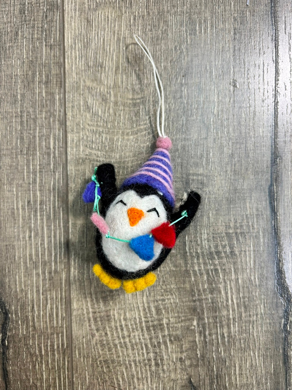 Felt Hanging Penguin With Bunting