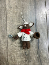 Felt Hanging Mouse Chef