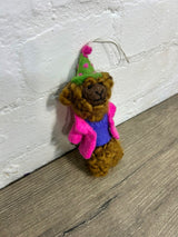 Felt Hanging Llama In Clothes