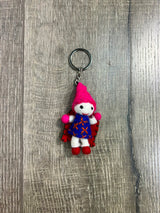 Felt Hanging Girl Keyring