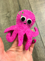 Felt Octopus Finger Puppet