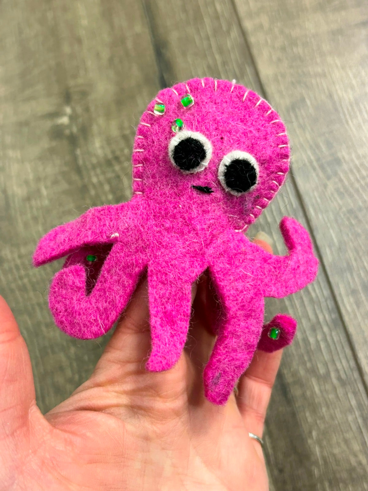 Felt Octopus Finger Puppet