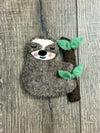 Felt Sloth Finger Puppet