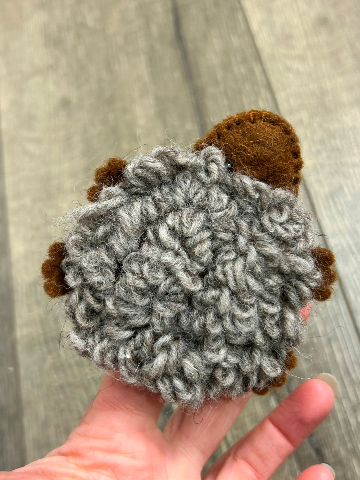 Felt Hedgehog Finger Puppet