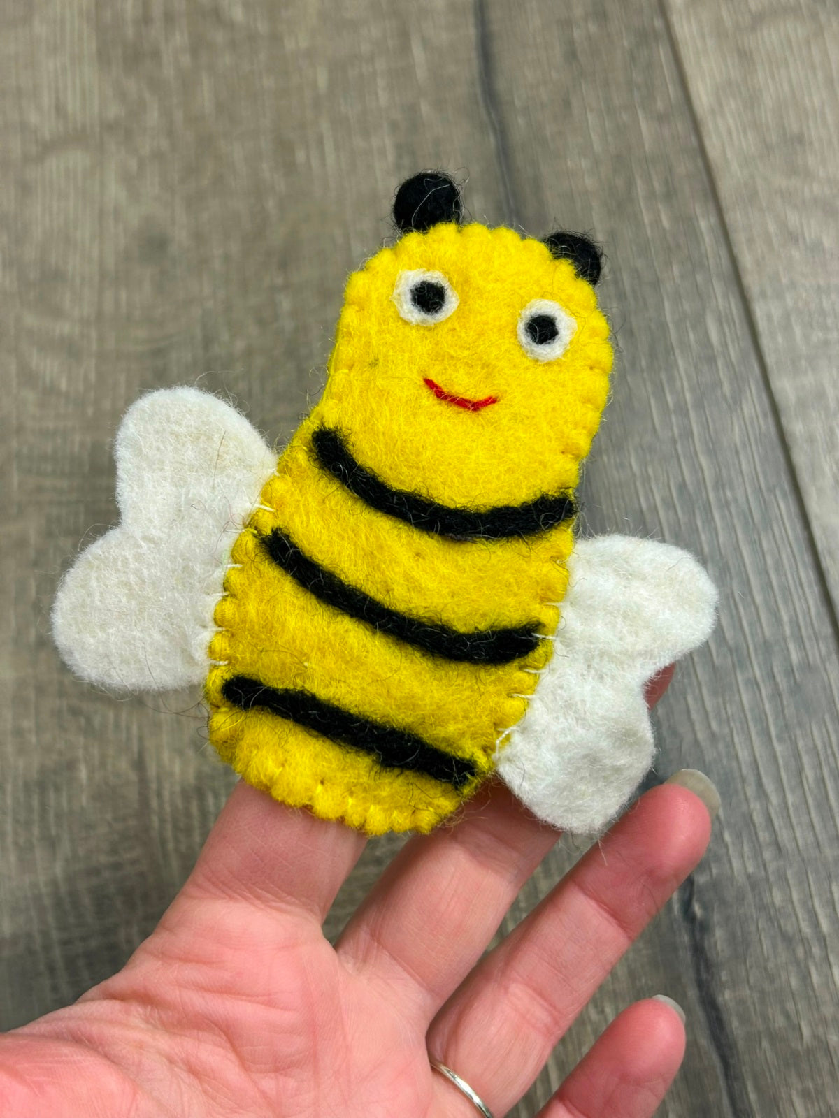 Felt Bee Finger Puppet