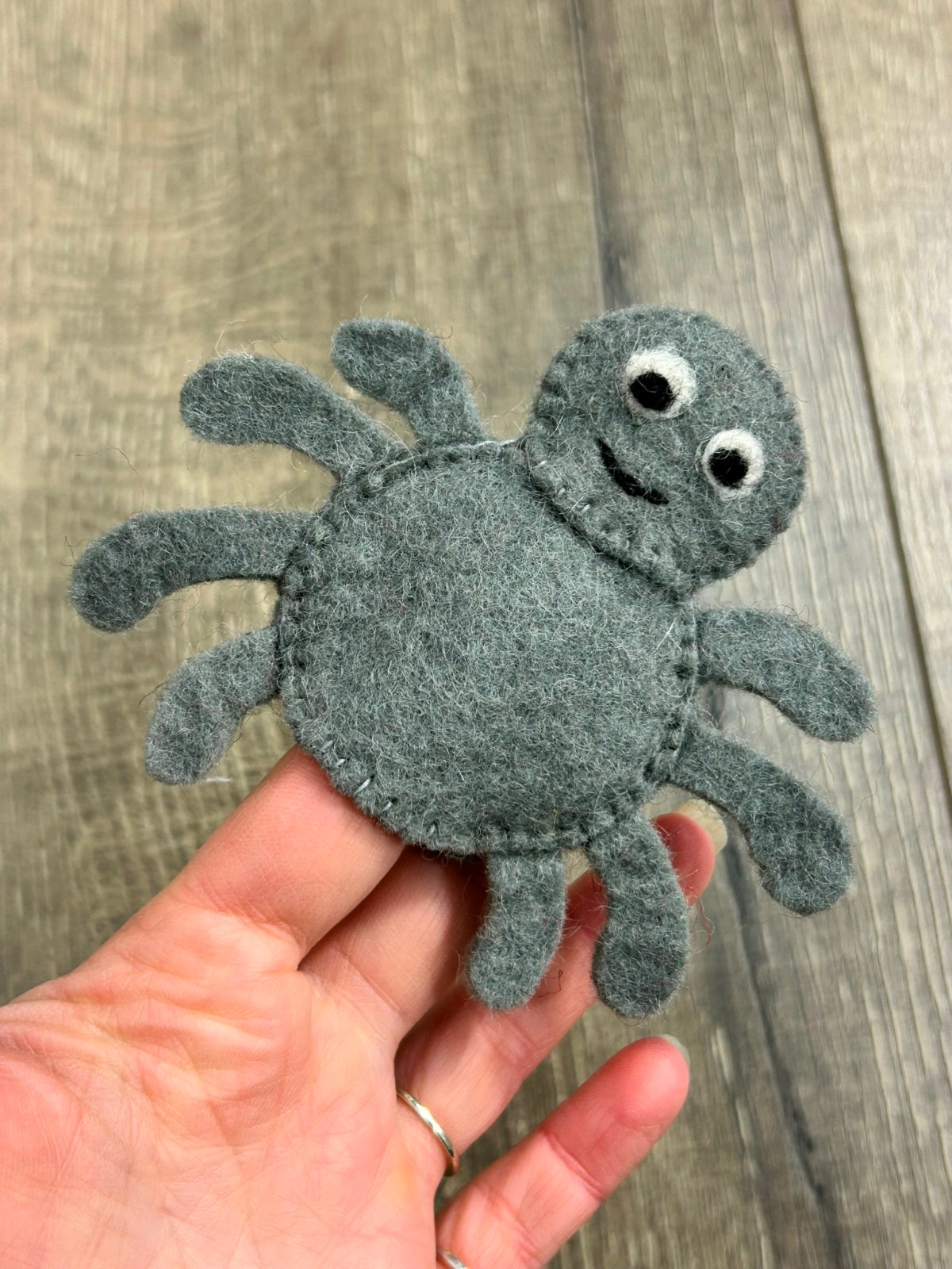 Felt Spider Finger Puppet
