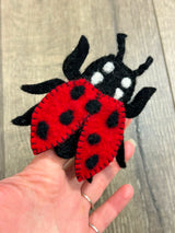 Felt Ladybird Finger Puppet
