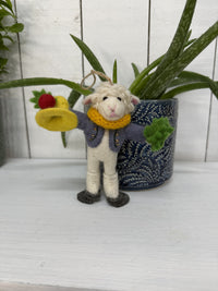 Felt Hanging Skater Sheep