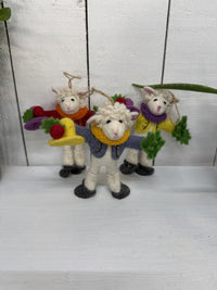 Felt Hanging Skater Sheep