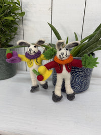 Felt Hanging Skater Rabbit