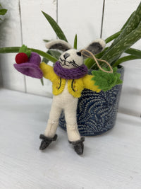 Felt Hanging Skater Rabbit