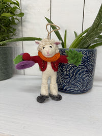 Felt Hanging Skater Rabbit