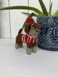 Felt Hanging Dog