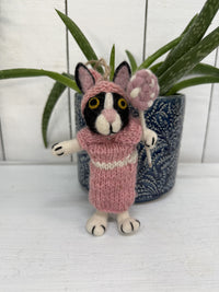 Felt Hanging Rabbit With Lollypop