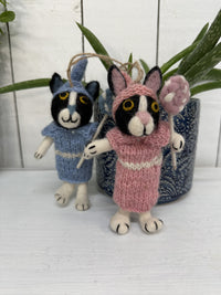 Felt Hanging Rabbit With Lollypop