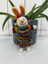 Felt Hanging Rainbow Rabbit Clown