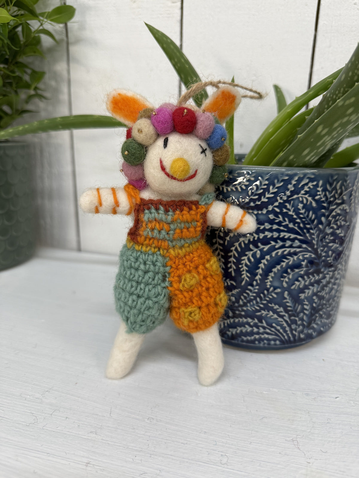 Felt Hanging Rabbit Clown