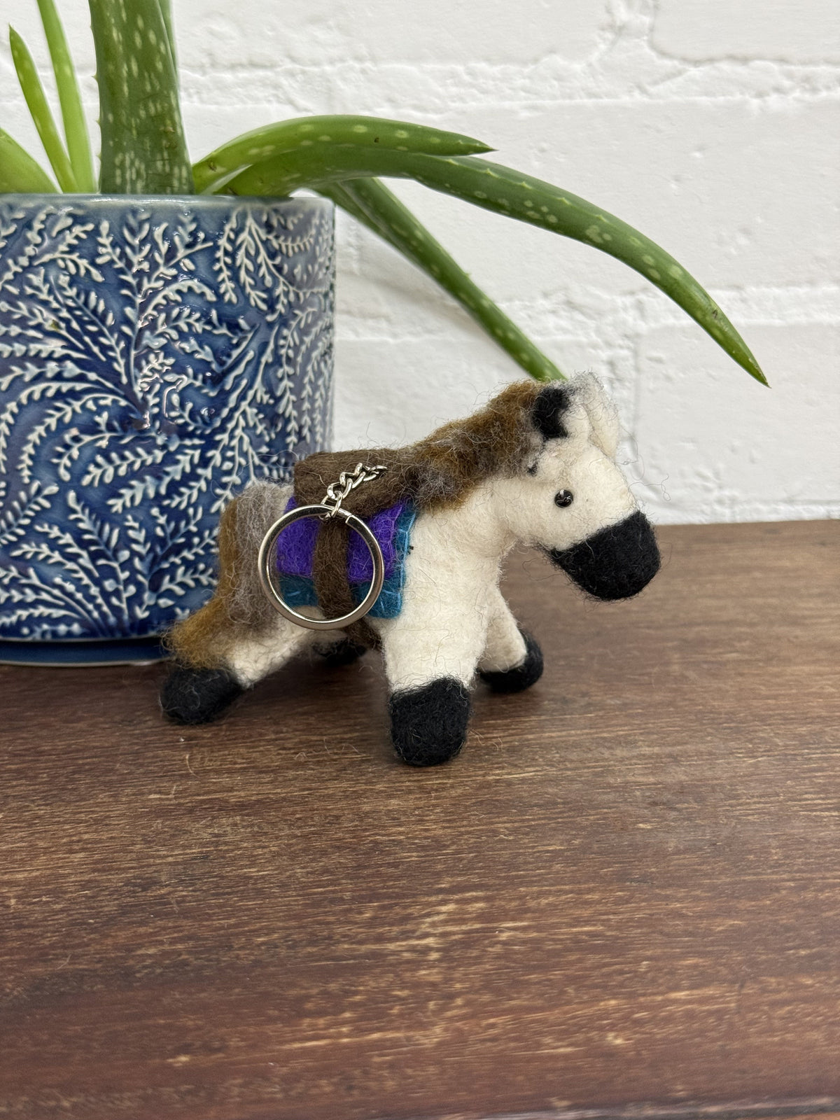 Felt Horse Keyring