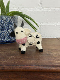 Felt Cow Keyring