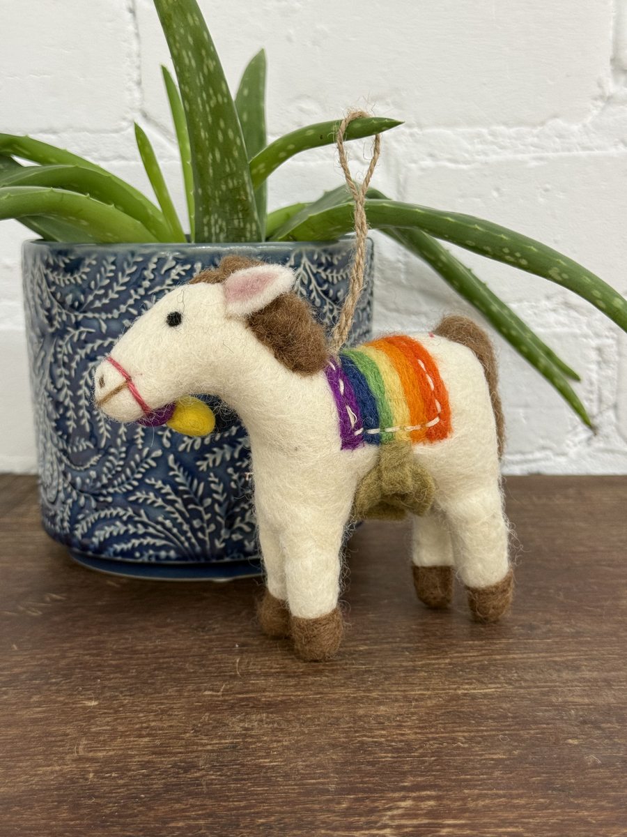 Felt Hanging Horse