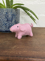 Felt Hanging Pig
