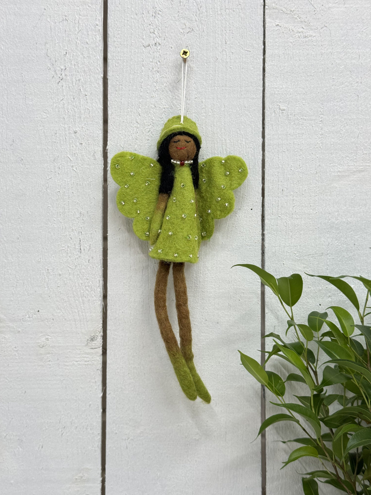 Felt Long Legged Beaded Fairy
