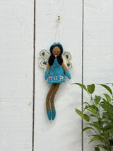 Felt Long Legged Embroidered & Beaded Fairy