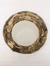 Large Round Driftwood Mirror