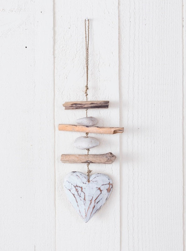 Hanging Driftwood Heart