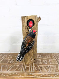 Woodpeckers On Log